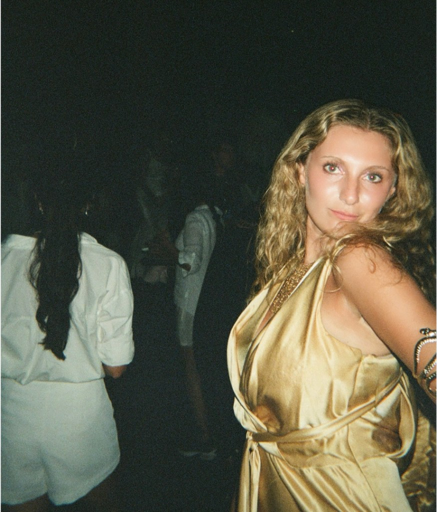 Sadie Kargman in a yellow gown